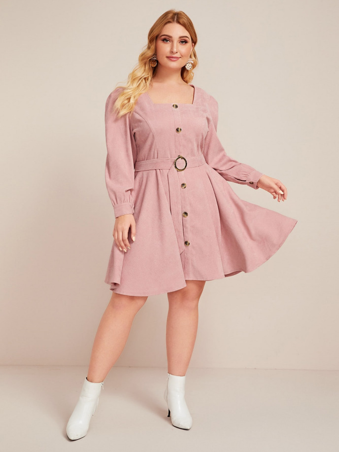 new plus size long sleeve dress NSCX48192