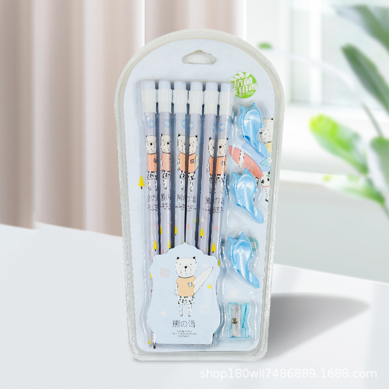 Cartoon Large Eraser Pencil with Wooden Barrel Hb, Specially Designed for Primary School Students, Creative Writing Pencil Stationery, Wholesale in Stock Cartoon Large Eraser Pencil with Wooden Barrel Hb, Specially Designed for Primary School Students, Creative Writing Pencil Stationery, Wholesale in Stock