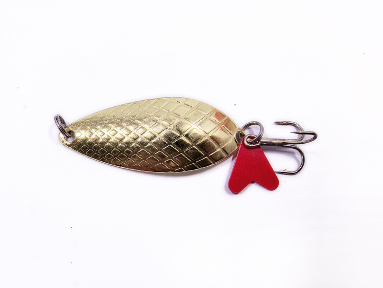 Grid sequin gold 8g/5.5cm