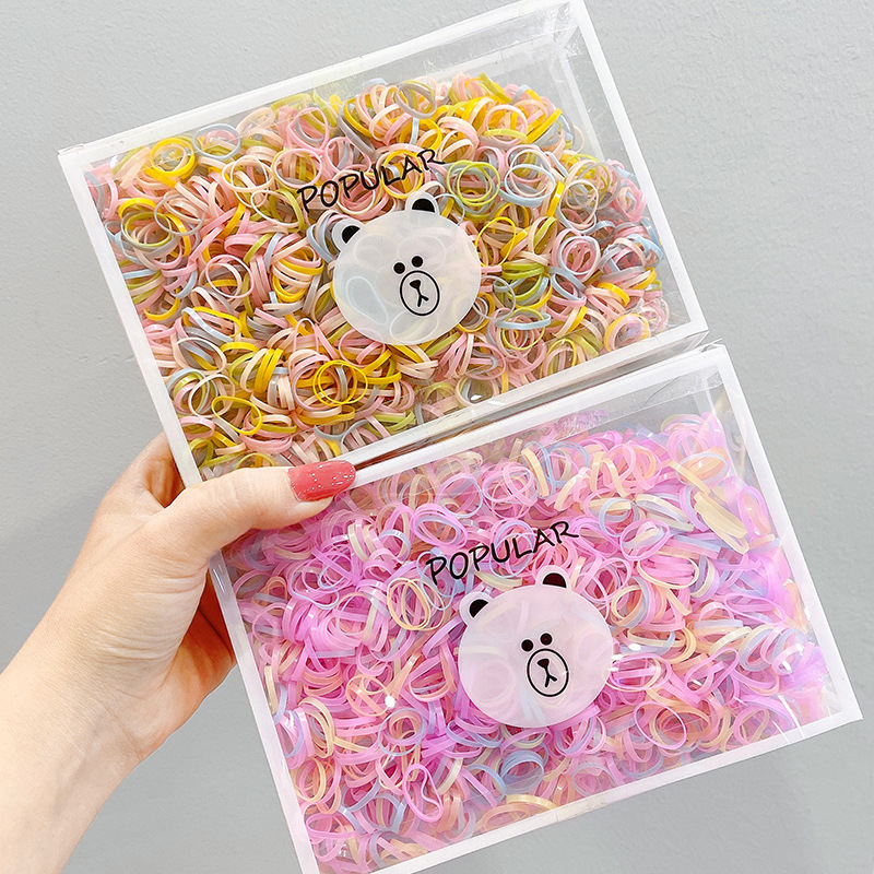 Banda para el cabello cuerda para el cabello accesorios para el cabello banda para el cabello al por mayor niños bebé lazo para el cabello no duele banda de goma para el cabello niña bebé tamaño pequeño