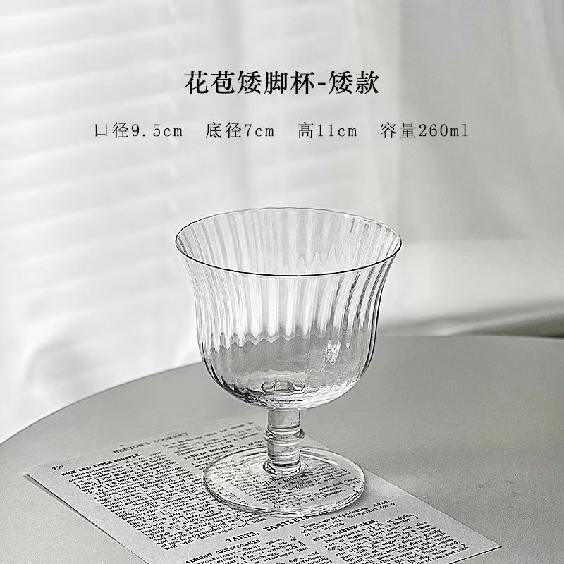 Copa de cóctel Margaret japonesa Copa de torre de cristal de patas altas Copa de cóctel de bar Copa de vino de frutas Martini