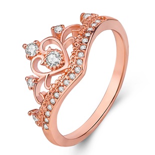 �n����u悵�֮���ʯ�ʹڽ�ָ�18K����İ˼��ʯ��ָ���l