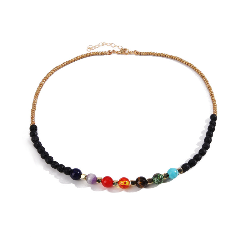 Fashion Geometric natural stone Plating Necklace 1 Piece