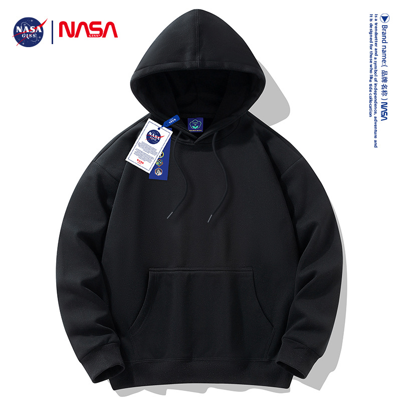 후드 블랙 [벨벳] 솔리드 컬러