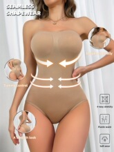 Y 36281 Seams Plus Size Straps Bodysuit ����Ĩ��������