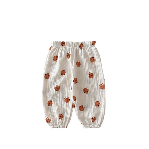  Korean style children's anti-mosquito pants summer new children's casual breathable cotton yarn harem pants baby loose bloomers