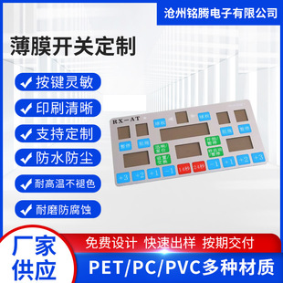 Factory Pvc Panel Film Switch Button Panel Button Surface Mask Label Pet Panel Signage Processing
