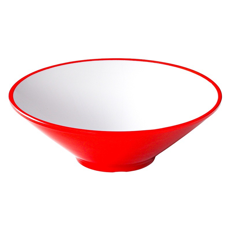 Engrosado de dos colores fideos restaurante tazón especial tazón de fideos tazón caliente picante fideos de arroz Maocai Gran Tazón de imitación porcelana melamina tazón de cubo comercial