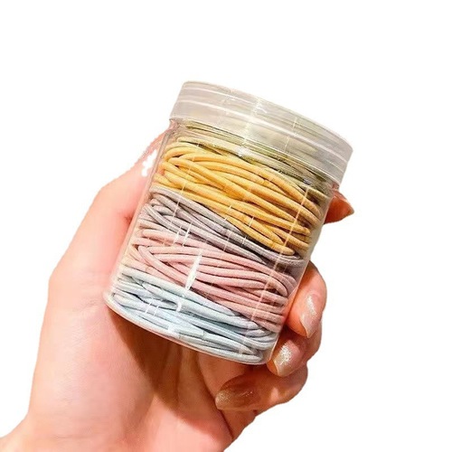 100 rubber bands canned basic hair ties, macaron rubber bands, ins style, good-looking, versatile rubber bands for hair ties