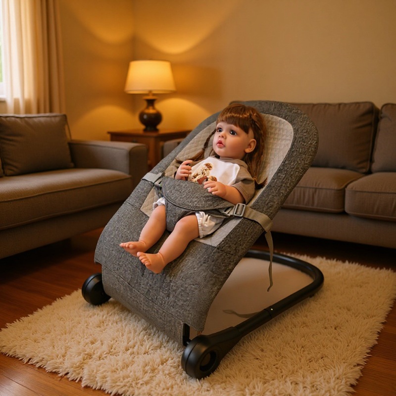 Baby Rocking Chair, Baby Coaxing Sleep, Soothing Cradle Bed Chair, Newborn Balance Rocking Chair, Coaxing Baby Artifact, Mother and Baby Supplies