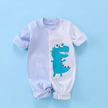 婴儿连体衣春秋短袖新款纯棉外穿新生儿衣服外出服夏装宝宝夏季
