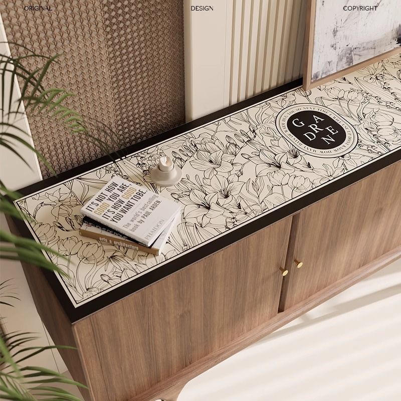 Entrance Table Surface Mat Light Luxury Design Sense Oil-proof Waterproof TV Cabinet Rectangular Wine Cabinet Table Mat Coffee Table Shoe Cabinet Mat
