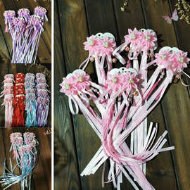 儿童飘带发夹女边夹中国风丝带仙复古风汉服头饰古装公主流苏发饰