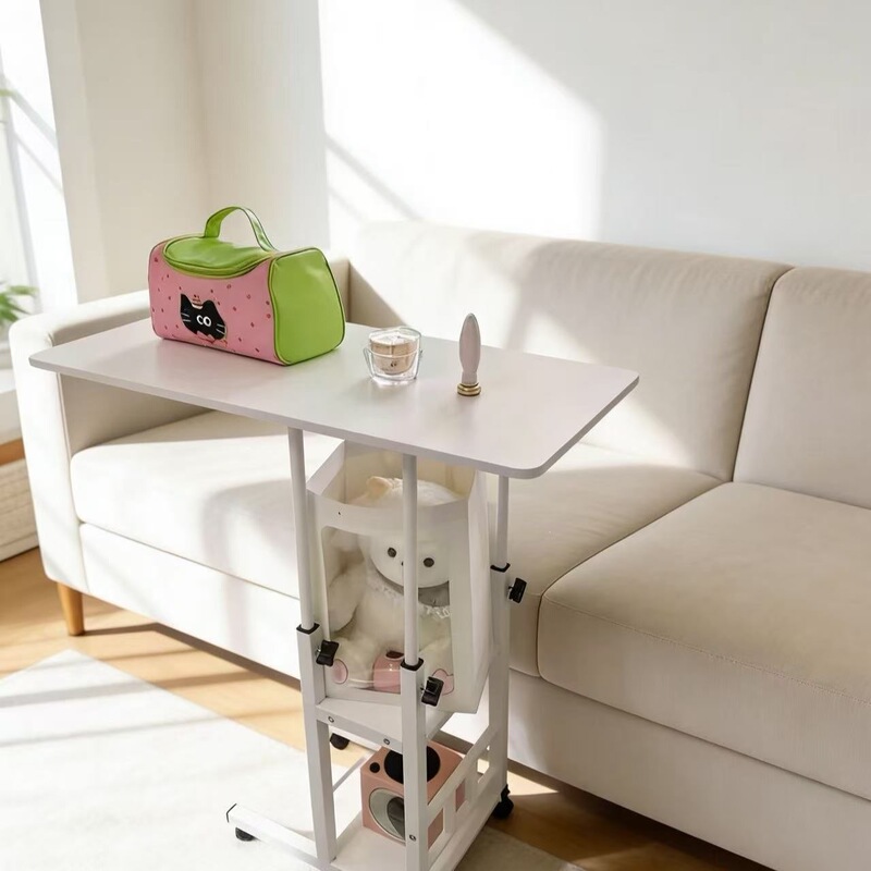 Movable Bedside Table, Simple Desk, Computer Desk, Adjustable Table, Small Space Makeup Table, Small Dining Table, Dormitory Movable Bedside Table, Simple Desk, Computer Desk, Adjustable Table, Small Space Makeup Table, Small Dining Table, Dormitory
