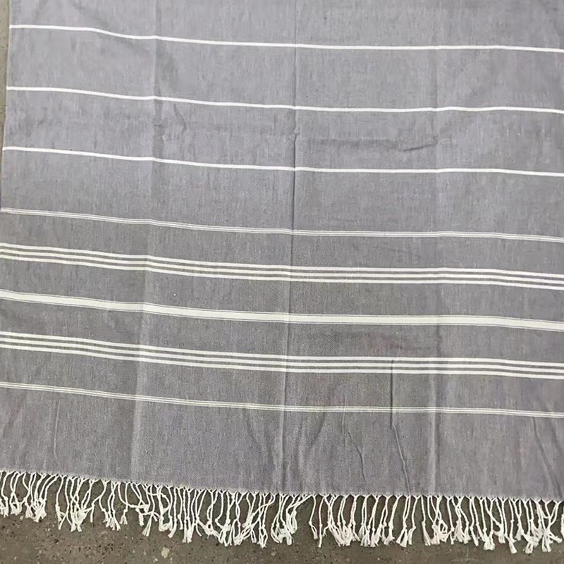 Toallas transfronterizas absorbentes gran tamaño toallas de baño de punto rayas bordadas toallas de playa turcas algodón al por mayor