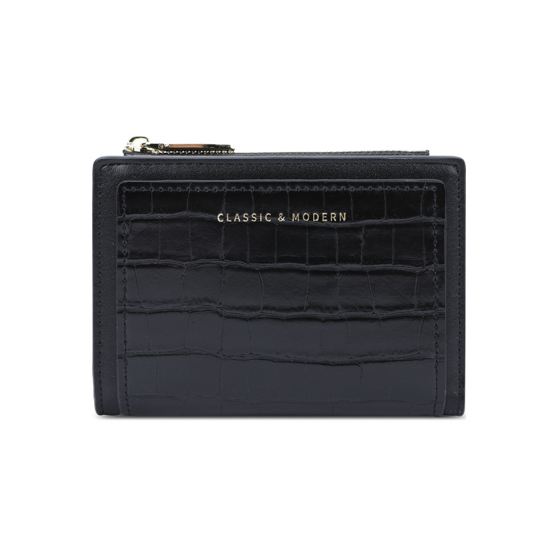 Monedero clásico Tailian con estampado de cocodrilo, cartera corta de PU, bolso cruzado plegable para mujer, Tailian