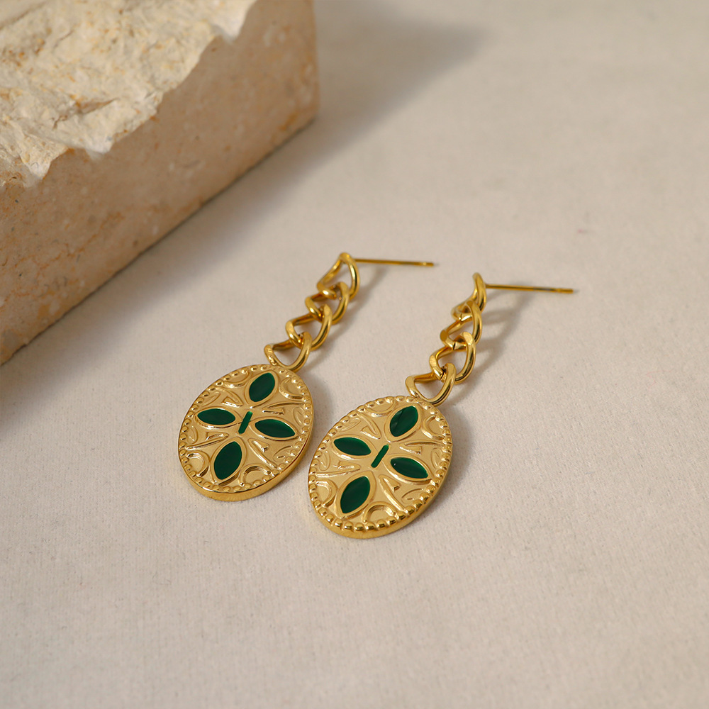 Oferta especial experiencia europea y americana joyería de acero titanio vacío galvanoplastia no decoloración no alérgica joyería pendientes collar fábrica al por mayor