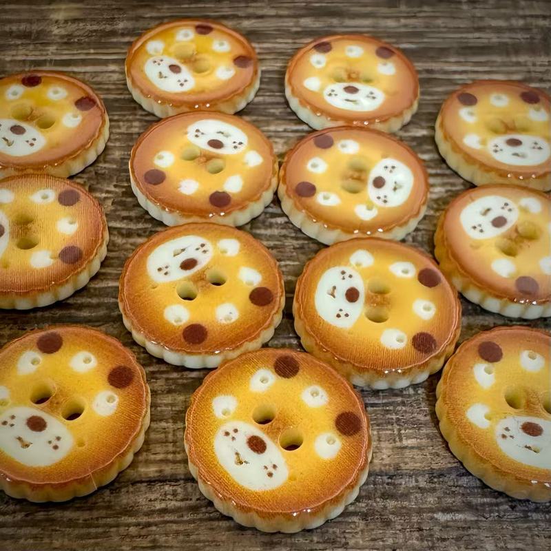 可爱小熊饼干纽扣diy手工制作材料包手作装饰扣子儿童卡通纽扣|undefined