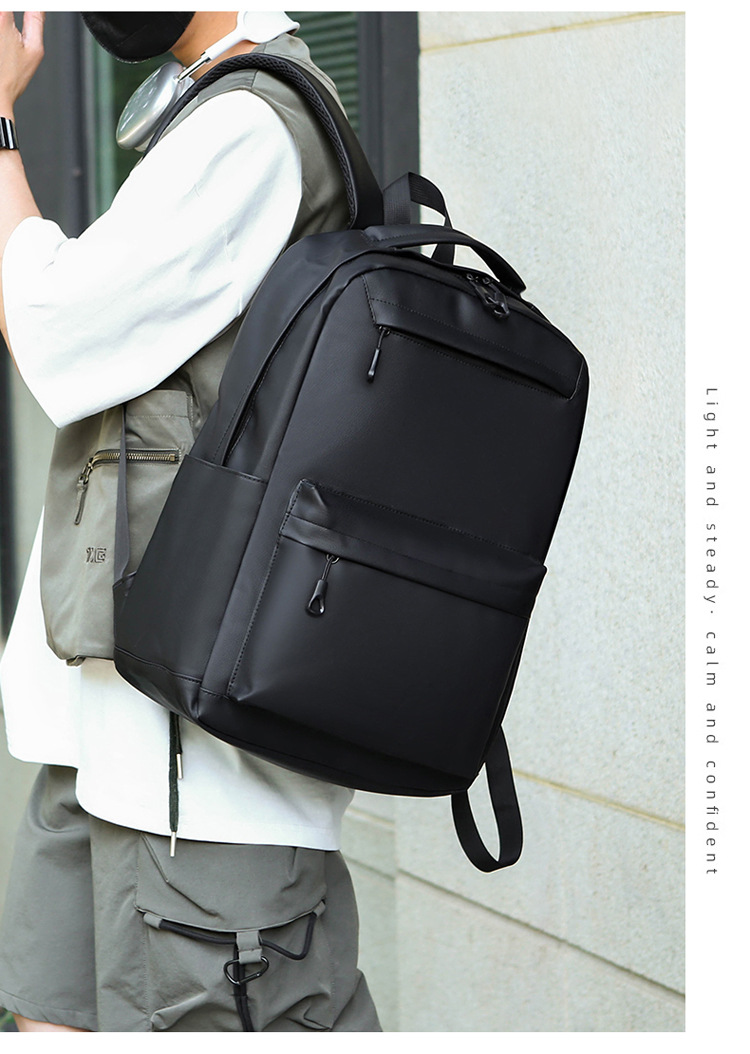 Cross-border wholesale of new large-capacity school bags for junior and senior high school students, foreign trade backpacks, men's Korean version simple commuting computer bags undefined