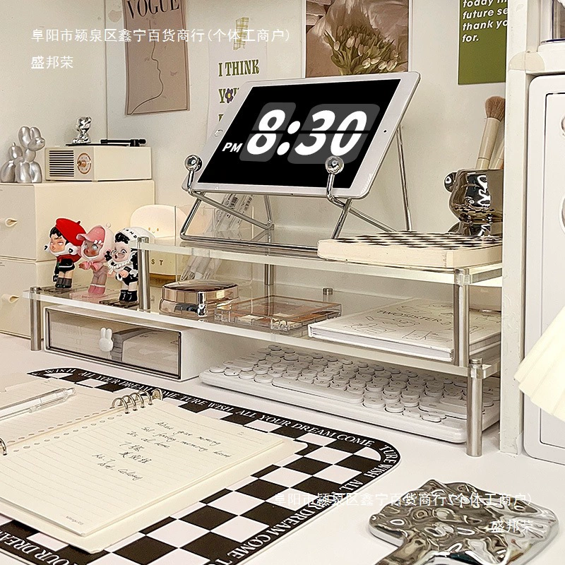 Acrylic laptop, tubing, storage system, LCD display