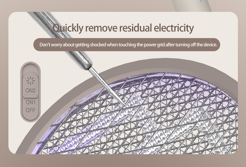 Cross-border new electric mosquito swatter rechargeable mosquito killer lamp household mosquito racket 2-in-1 automatic electric shock mosquito repellent wholesale