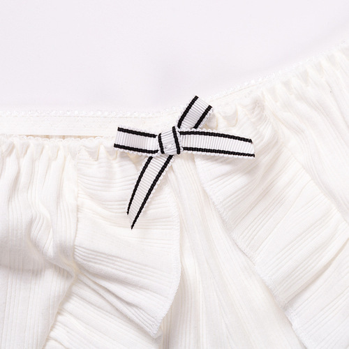 100% pure cotton Qilixiang threaded cotton safety pants for women anti-exposure lace loose shorts leggings 2909