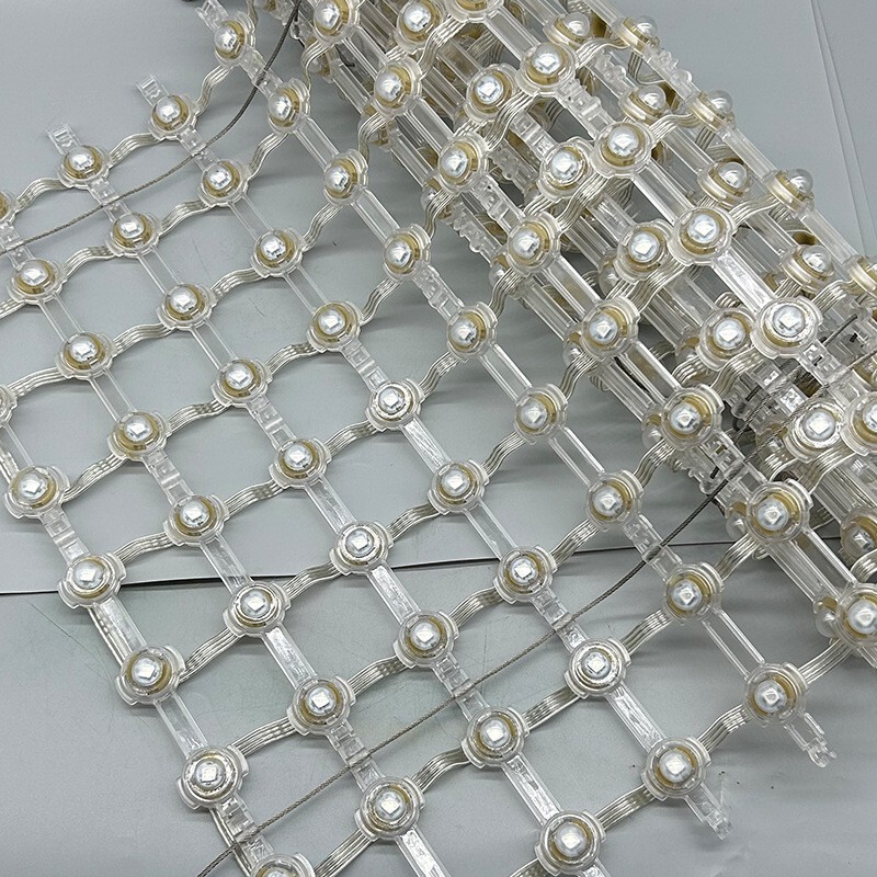 Outdoor advertising image number grid screen HD full color P100 transparent curtain wall grid screen led flexible grid screen