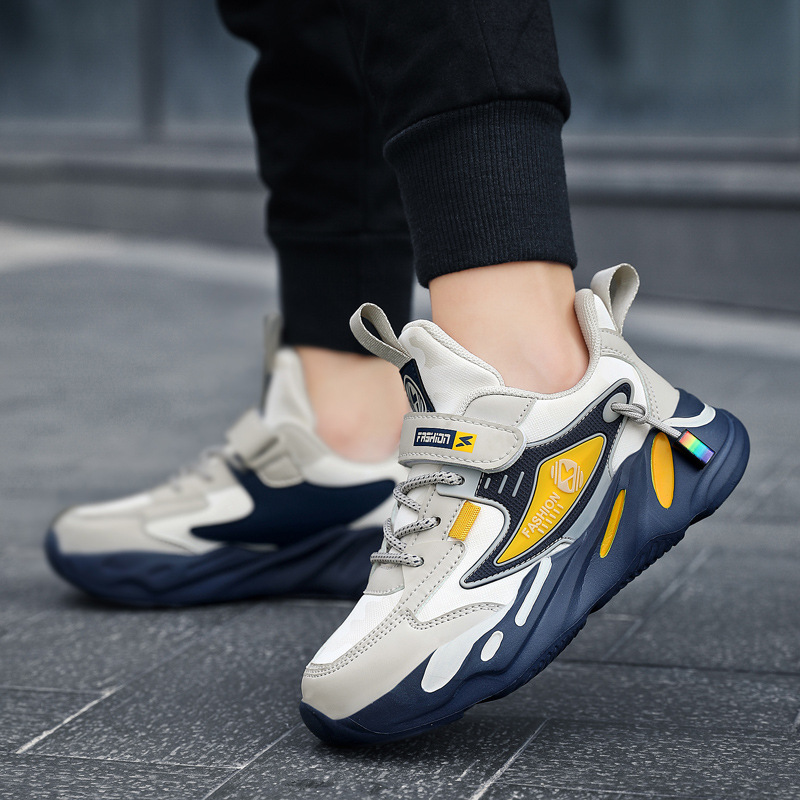 Zapatos de invierno de algodón cálido para niños, niñas, niños, niños, zapatos de correr casuales, velcro