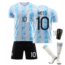 2021美洲杯阿根廷球衣马拉多纳复古版10号梅西比赛训练足球服批发
