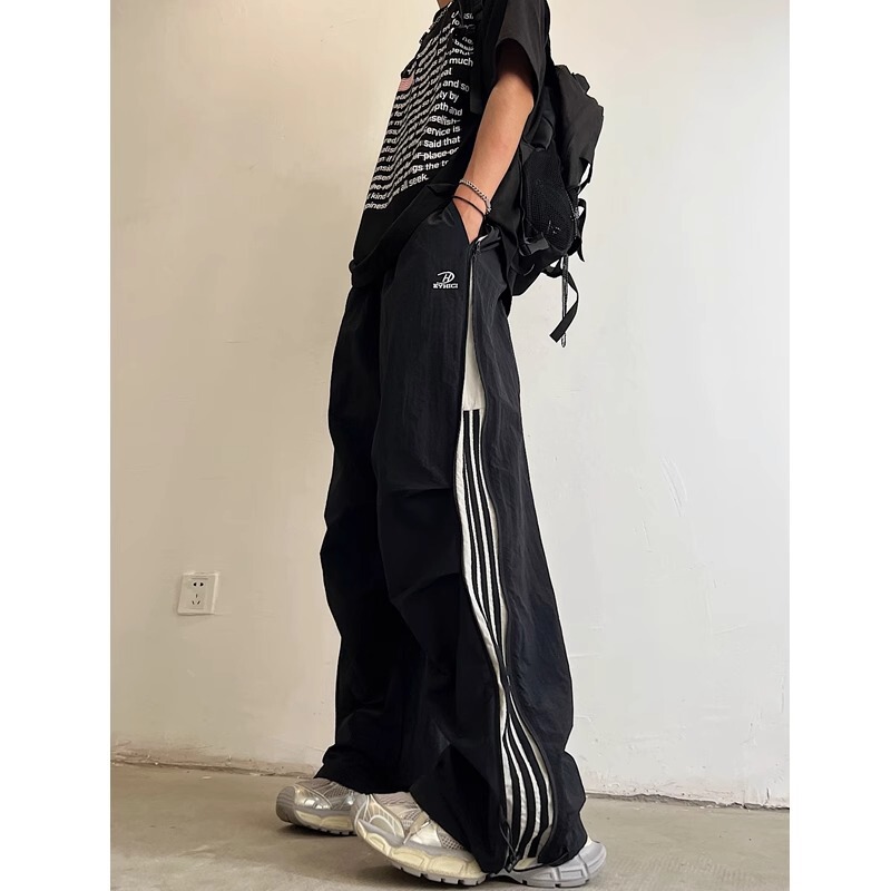 Outdoor High Street Striped Casual Pants for Men, Summer American Versatile Paratrooper Cargo Pants, Trendy Quick-Dry Wide-Leg Long Pants Outdoor High Street Striped Casual Pants for Men, Summer American Versatile Paratrooper Cargo Pants, Trendy Quick-Dry Wide-Leg Long Pants