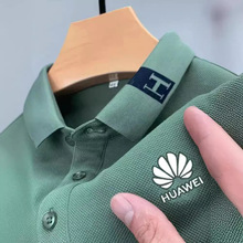 夏季工作服短袖翻领T恤男企业团队广告文化POLO衫印绣LOGO制定