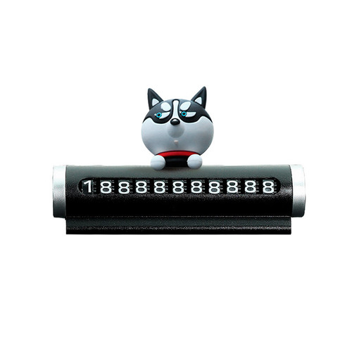 3D Cartoon Roller Temporary Parking Sign Creative Car Moving Number Contact Card Cute Car Moving Contact Number Plate
