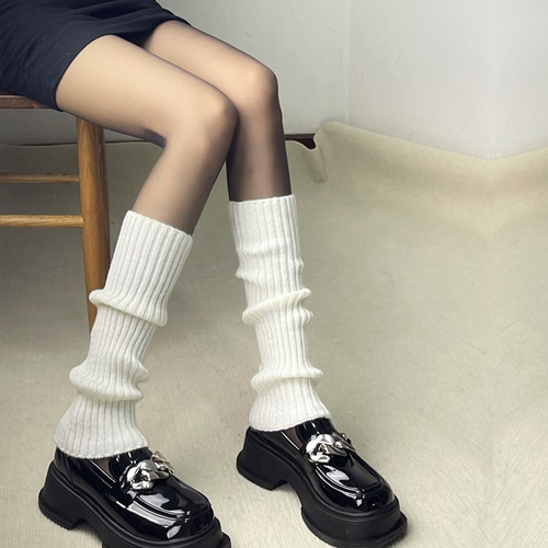 Duidui Socks Women's Autumn and Winter Socks Leg Covers Hot Girls Pure White Calf Socks Wholesale Stall Mid-Tube Socks Wholesale Price