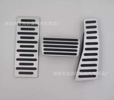 Rest Pedal, Dekorativ pedal başlıqları - silver-automatic-three-piece-set