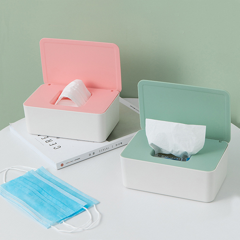 Tissue Box, Wet Tissue Box, Tissue Dispenser, Mask Box, Storage Box, Household Dust-Proof Desktop Sealed Wet Tissue Box, Extremely Simple Design Tissue Box, Wet Tissue Box, Tissue Dispenser, Mask Box, Storage Box, Household Dust-Proof Desktop Sealed Wet Tissue Box, Extremely Simple Design