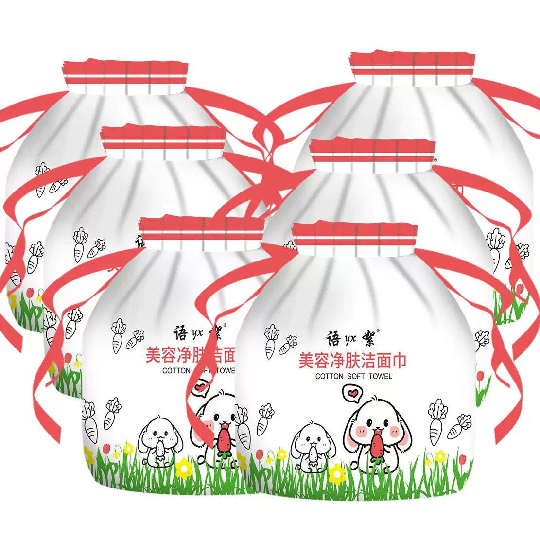 一次性洁面巾EF纹棉柔巾美容院加厚洗脸巾婴幼儿擦手巾一件代发