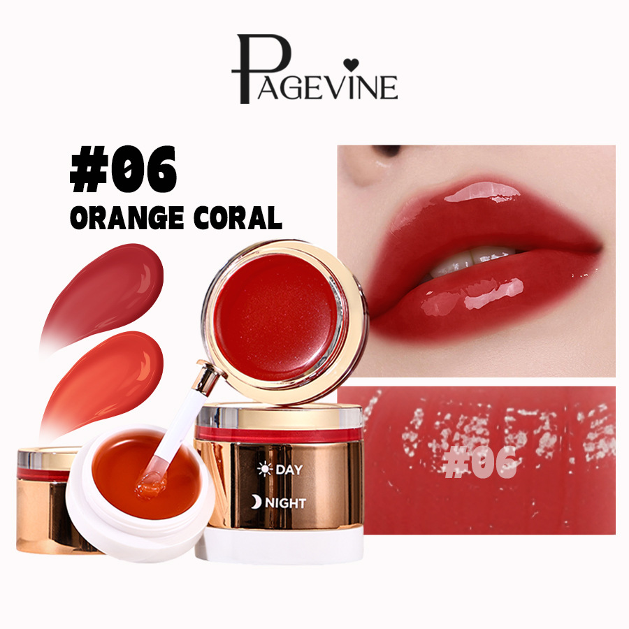 PAGE VINE máscara labial de doble efecto día y noche curado lápiz labial humectante 2 - en - 1 máscara labial de microagujas de comercio exterior image 11