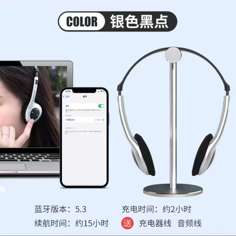 レトロな日本製 Bluetooth ヘッドセット ホットガール ワイヤレス スポーツ ホルターネック 装飾写真ヘッドセット 軽量で長持ち|undefined