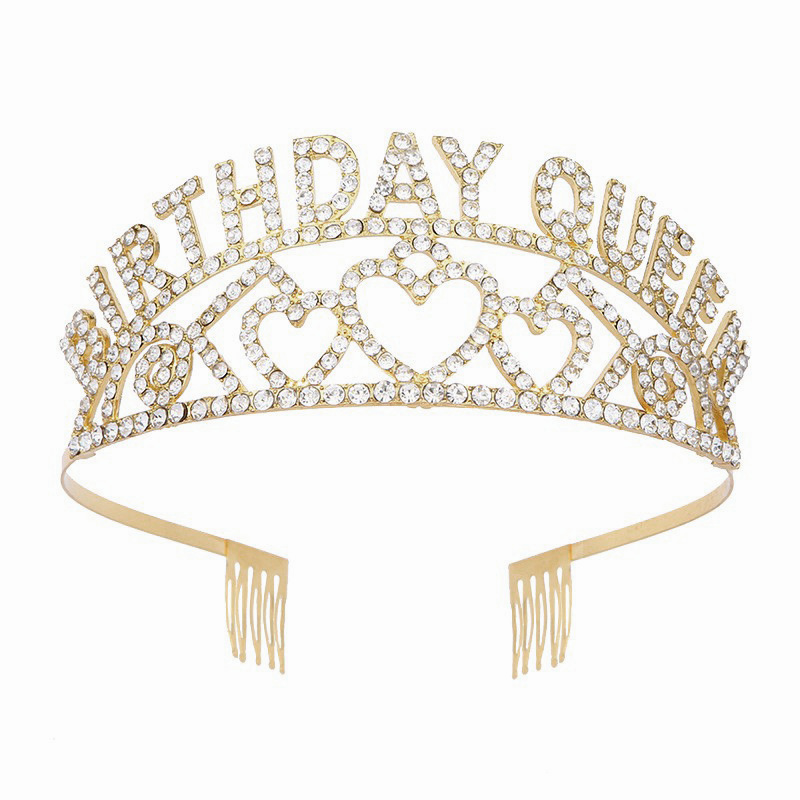 Modische Strasskrone Haarreif Für Mädchen Geburtstagsparty_voghion.com