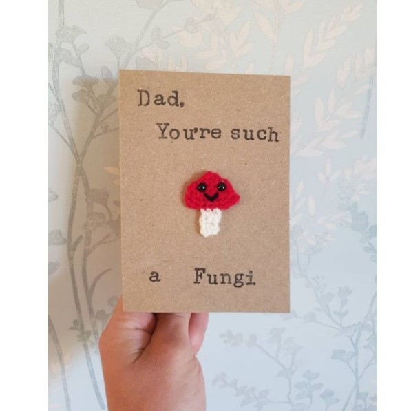 [완제품] 어버이날 축하카드 빨간 버섯