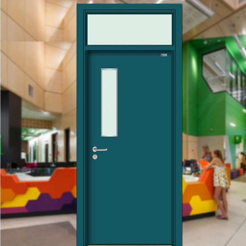 Puerta de madera Puerta de jardín de infantes Puerta de ingeniería de escuela Anti-clip Anti-colisión Carta de dibujos animados Puerta de baño Puerta de baño