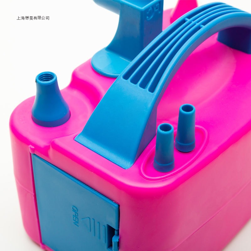 电动打气筒吹气球机充气泵双孔自动打气机双层气球婚房吹气球神器