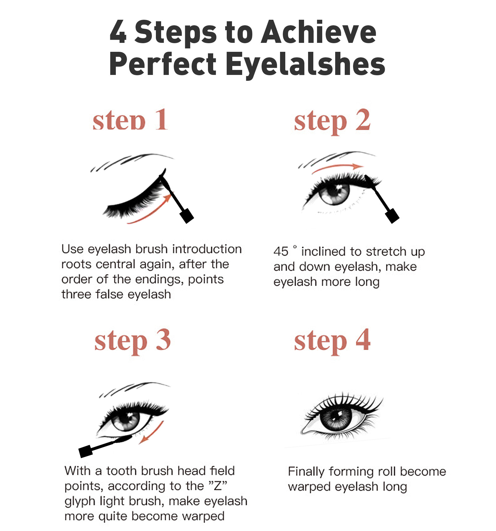 YANQINA's Long and Thick Dual-effect Mascara is waterproof and non-smudge, naturally curling double-head mascara undefined