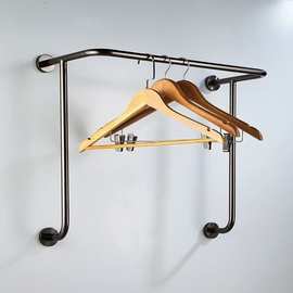 全季4.0批发挂衣架毛巾架简约不锈钢家用晾衣架挂衣杆多层收纳架