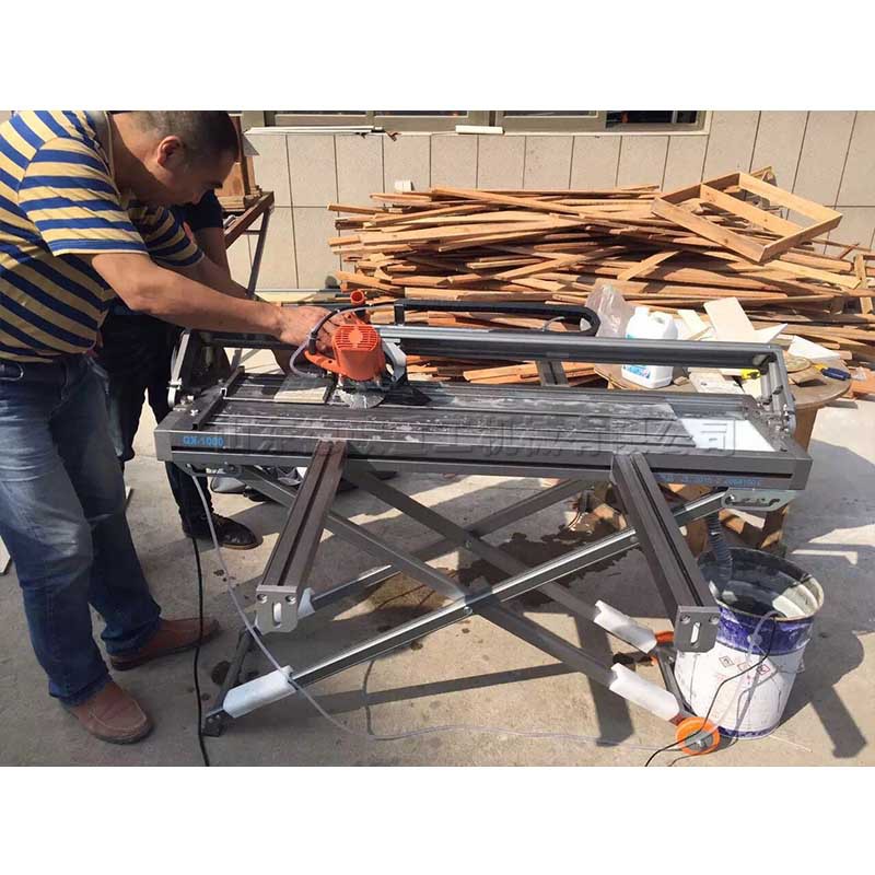 瓷砖石材切割机 大理石微晶石石材切石机 便携式45度对边倒角机床