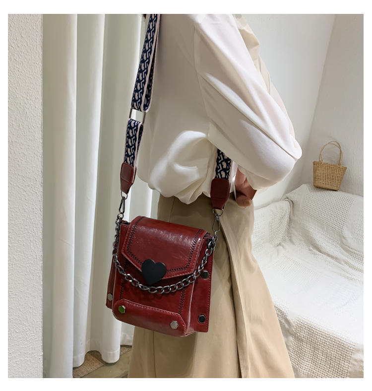 Yağlı ciltler için vintage tarzı küçük çanta, çift katmanlı büyük kapasiteli telefon çantası, bozuk para cüzdanı, modaya uygun çok yönlü sınır ötesi küçük çanta, çapraz çanta.