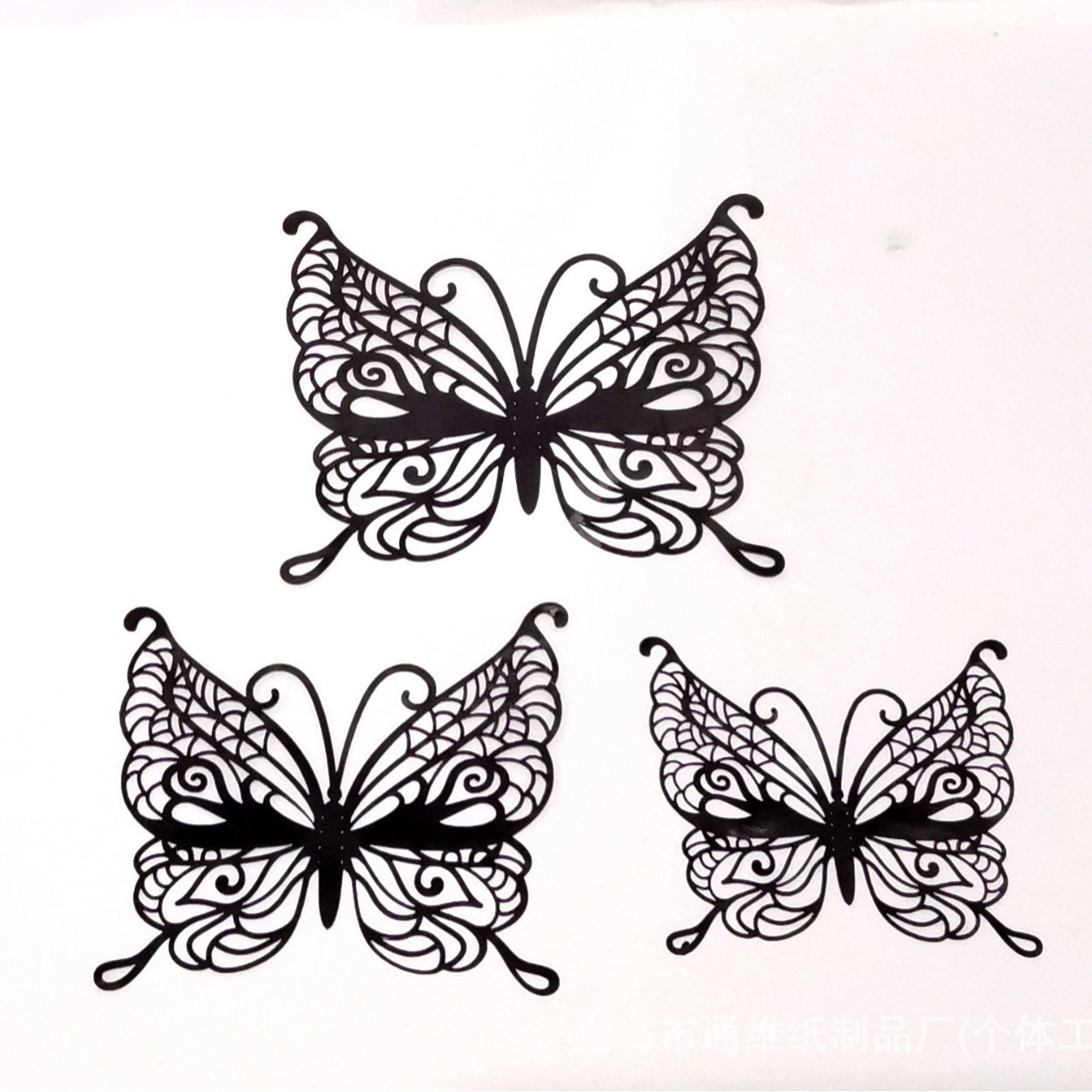 12 pegatinas doradas de mariposas huecas para pared, pegatinas de mariposas para decoración de paredes del hogar, pegatinas creativas de mariposas.