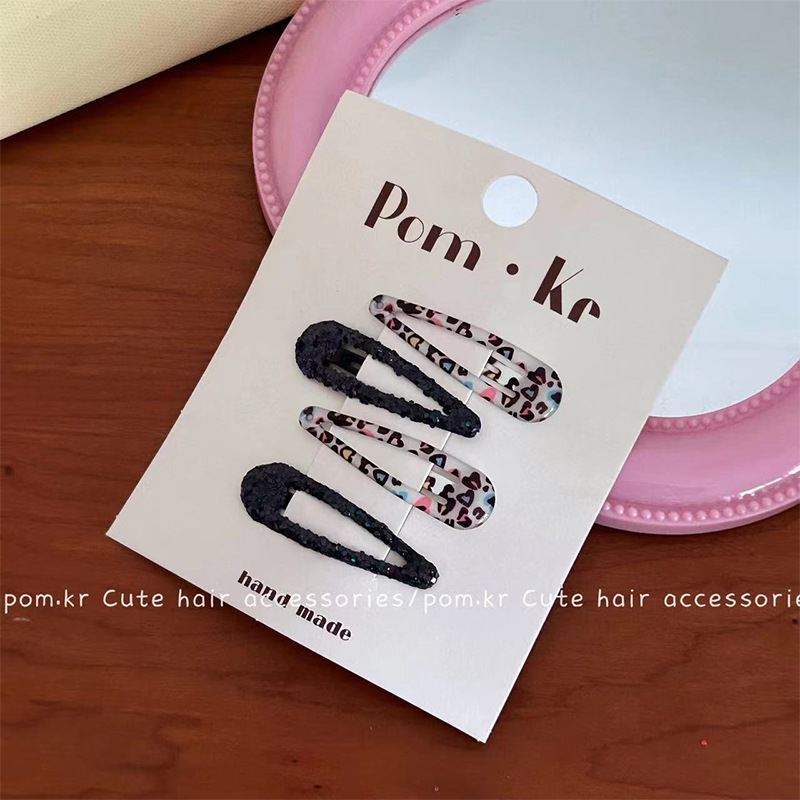 Pinzas BB infantiles con lentejuelas – colores vibrantes, para flequillo/cabello fino