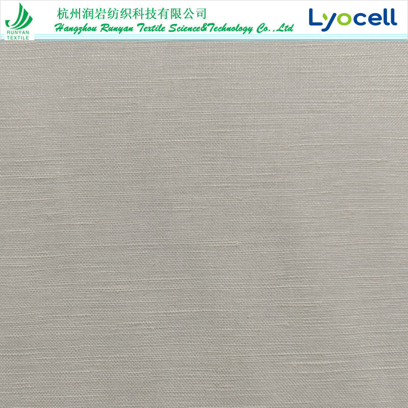 30*30+14天丝麻面料 莱赛尔麻平纹面料180gsm天丝麻平纹面料