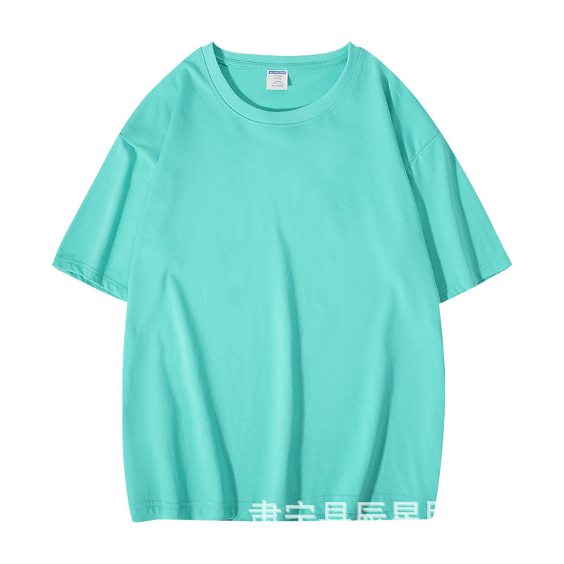 Camiseta de manga corta con hombros caídos de alta calidad de algodón pesado americano de 260g Camiseta de color sólido con hombros caídos de verano para hombre